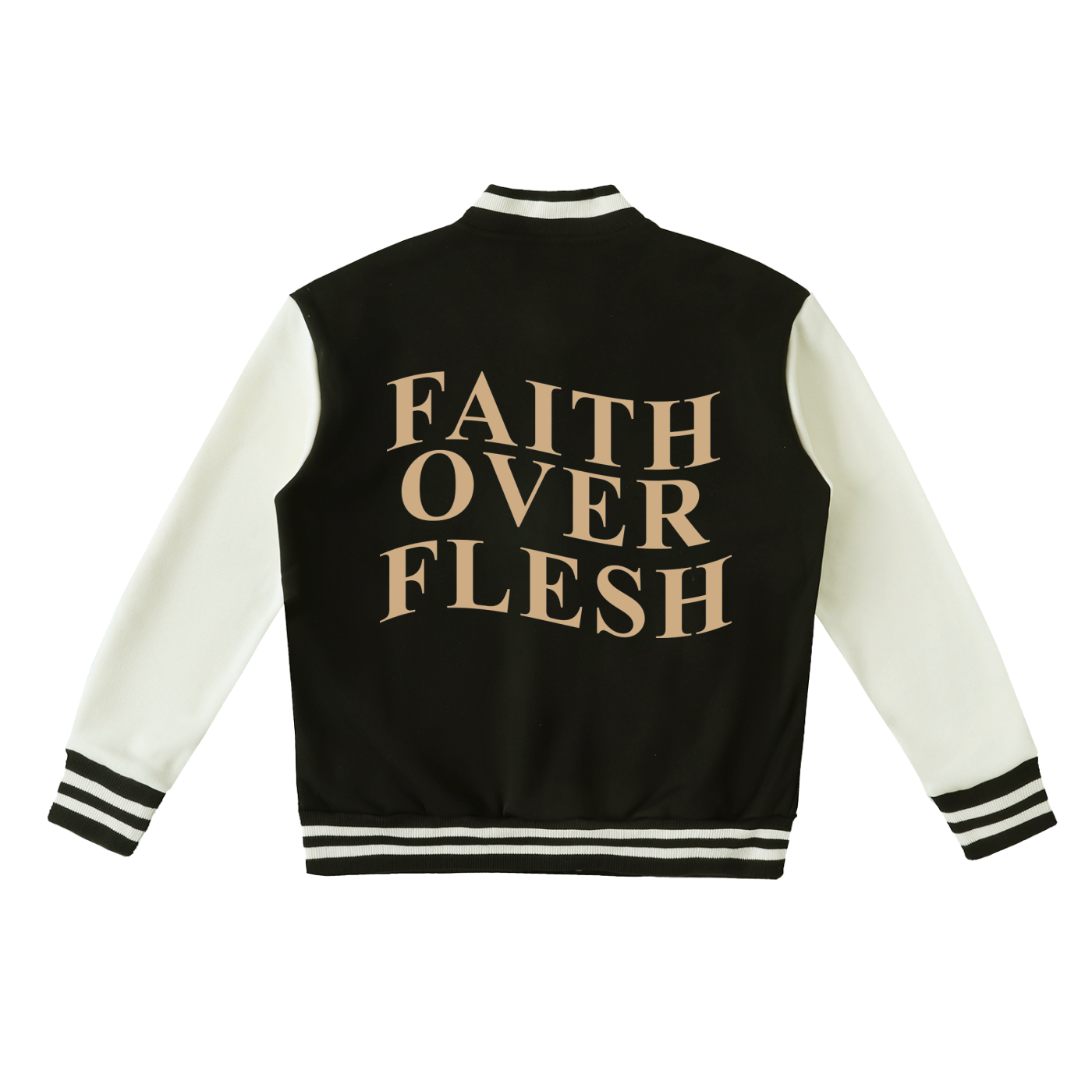 Faith Over Flesh Varsity Jacket
