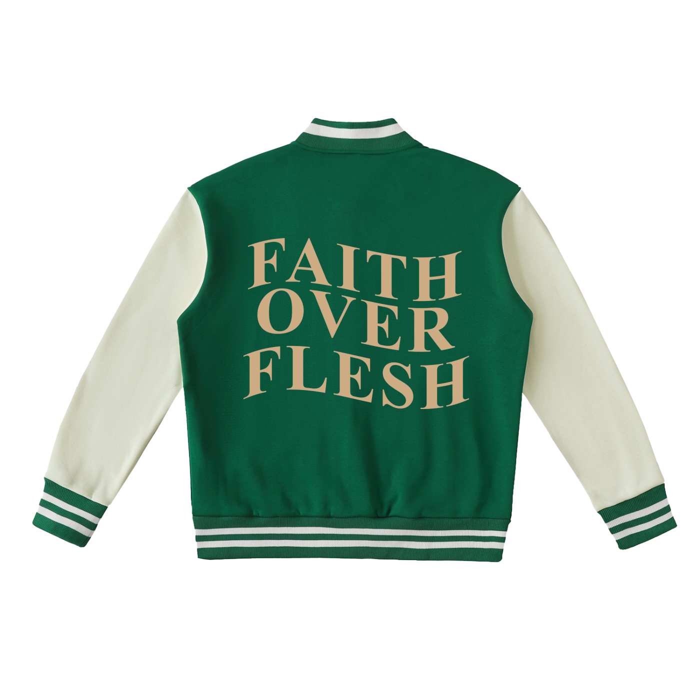 Faith Over Flesh Varsity Jacket