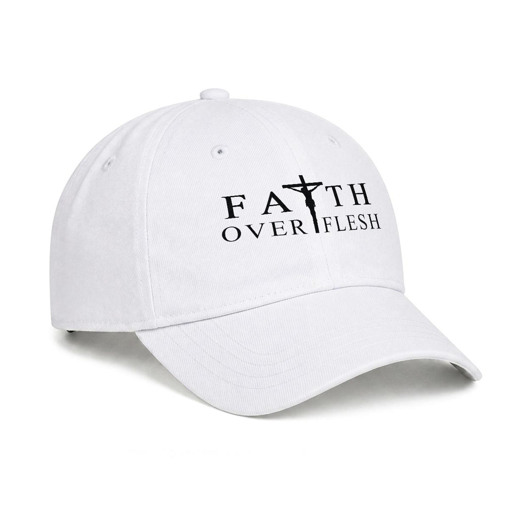 Faith Over Flesh Romans Cross 8:12 Christian Flat Cap Unisex Streetwear