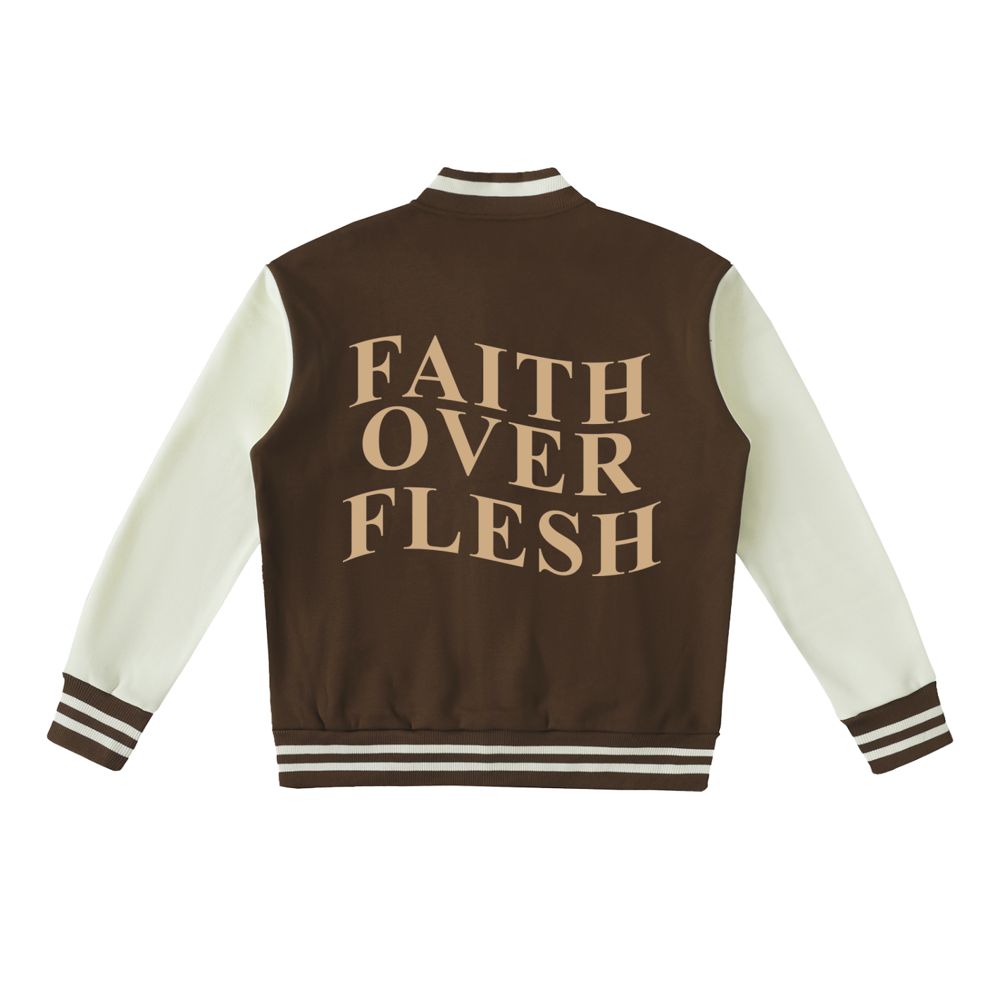 Faith Over Flesh Varsity Jacket